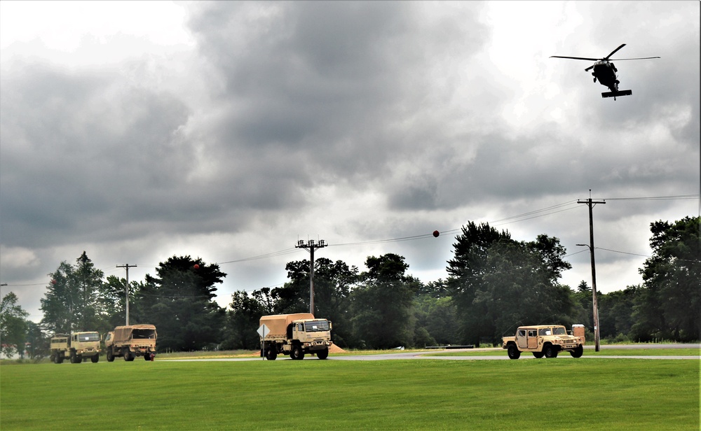 July 2021 training operations for Pershing Strike '21 exercise at Fort McCoy