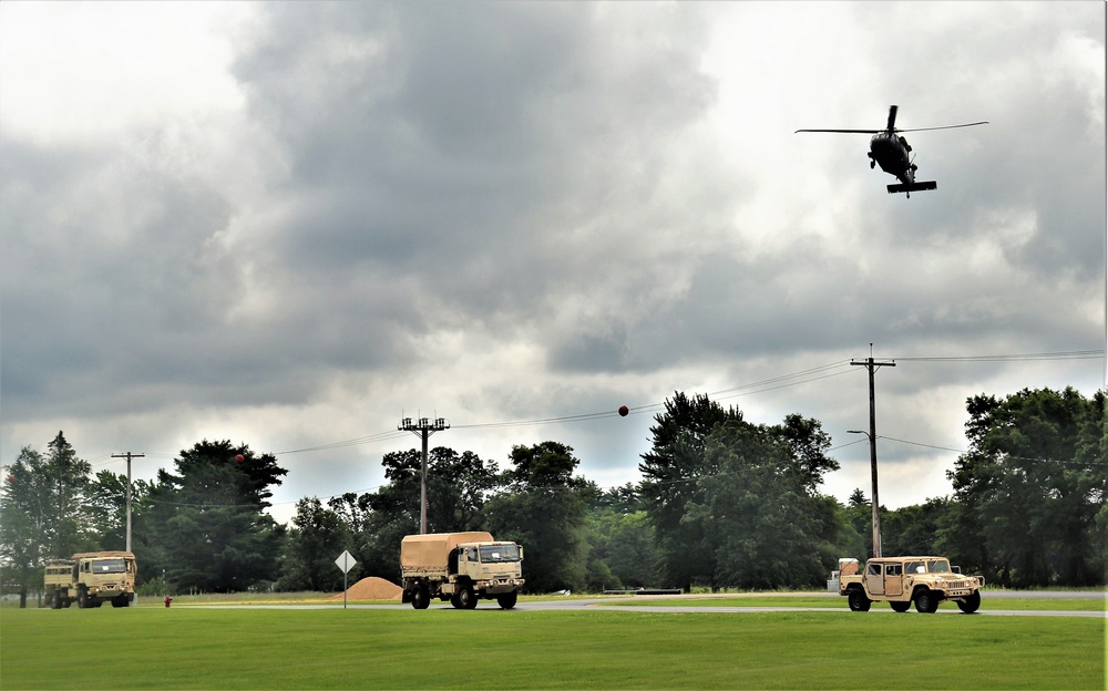 July 2021 training operations for Pershing Strike '21 exercise at Fort McCoy