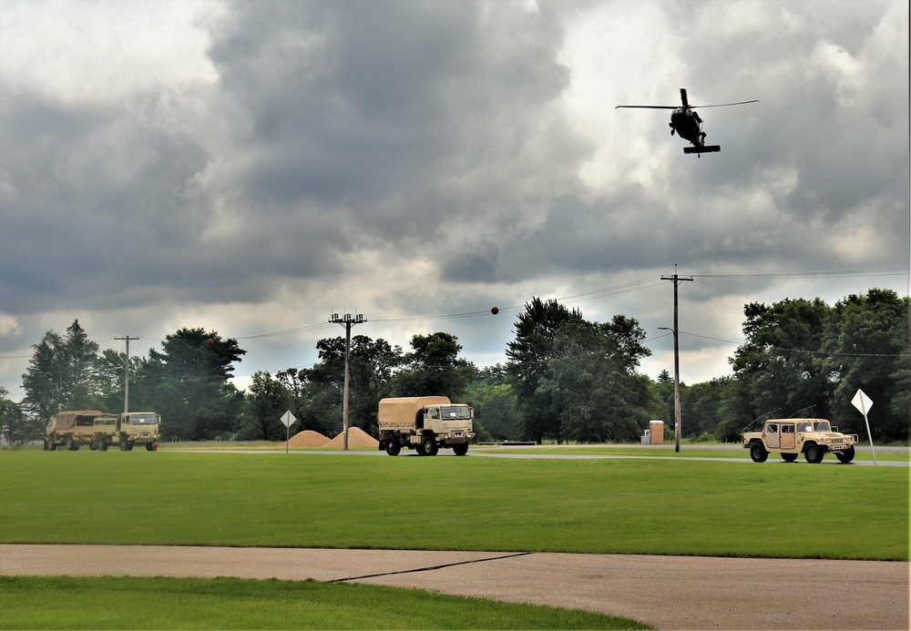 July 2021 training operations for Pershing Strike '21 exercise at Fort McCoy