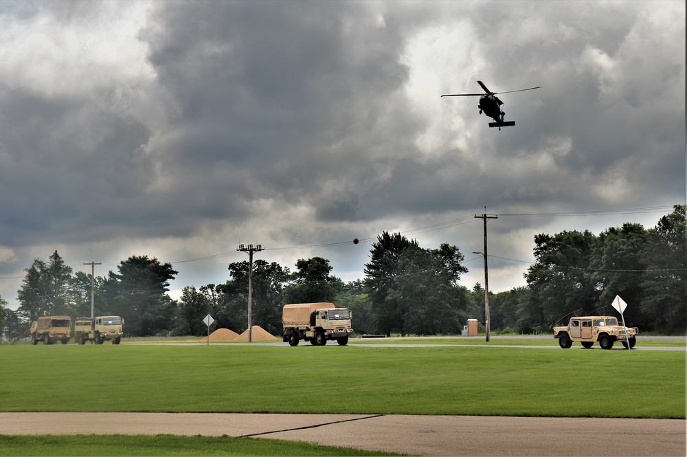 July 2021 training operations for Pershing Strike '21 exercise at Fort McCoy