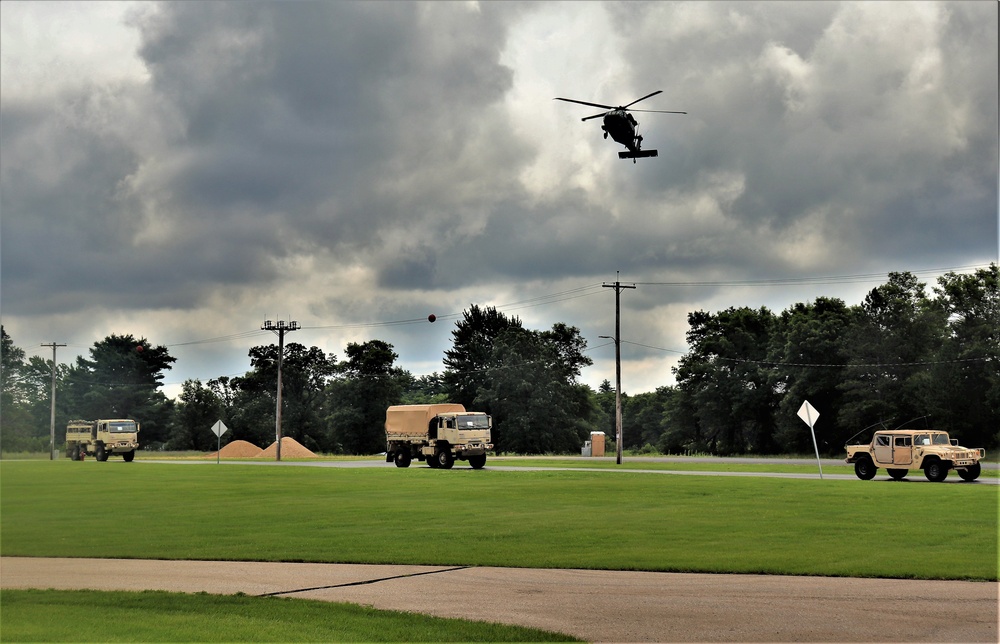 July 2021 training operations for Pershing Strike '21 exercise at Fort McCoy