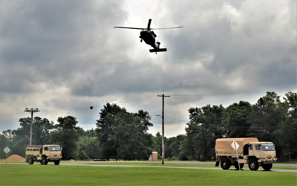 July 2021 training operations for Pershing Strike '21 exercise at Fort McCoy