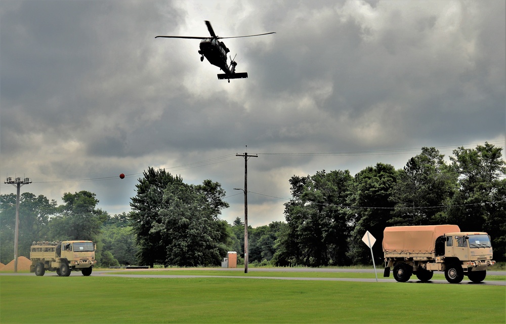 July 2021 training operations for Pershing Strike '21 exercise at Fort McCoy