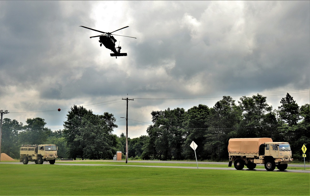 July 2021 training operations for Pershing Strike '21 exercise at Fort McCoy