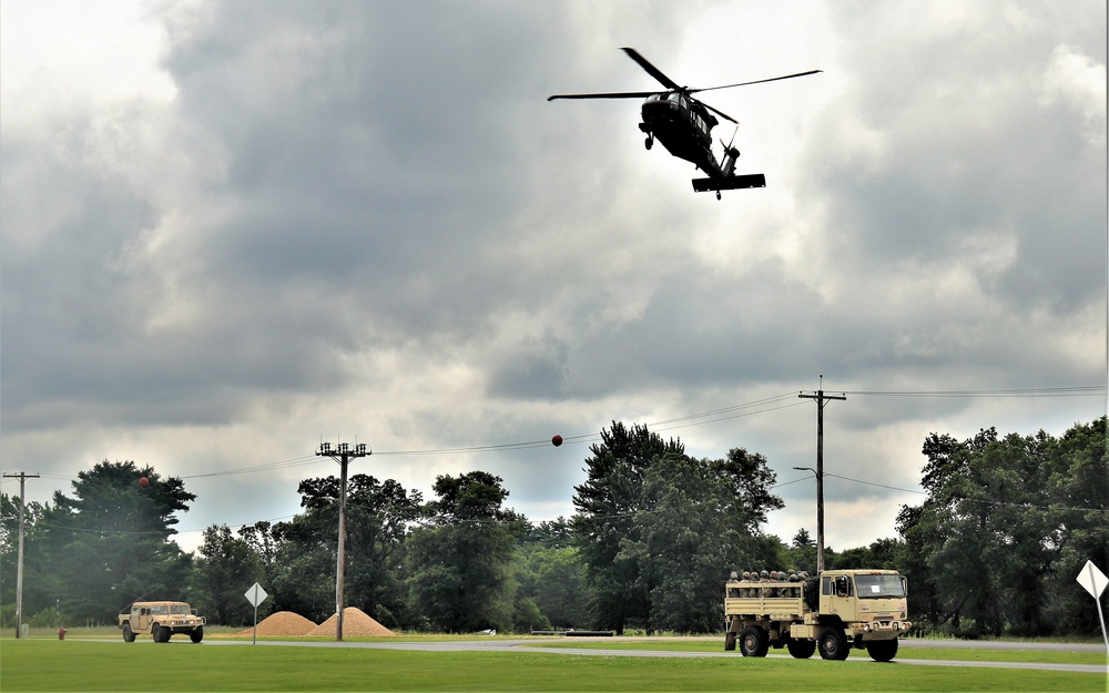 July 2021 training operations for Pershing Strike '21 exercise at Fort McCoy