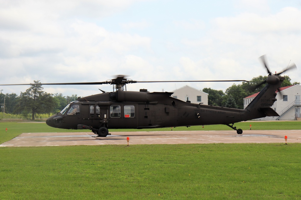 Wisconsin National Guard UH-60 Black Hawk training operations at Fort McCoy