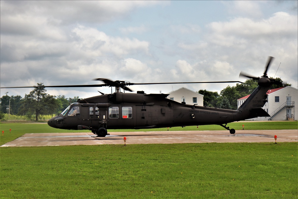 Wisconsin National Guard UH-60 Black Hawk training operations at Fort McCoy