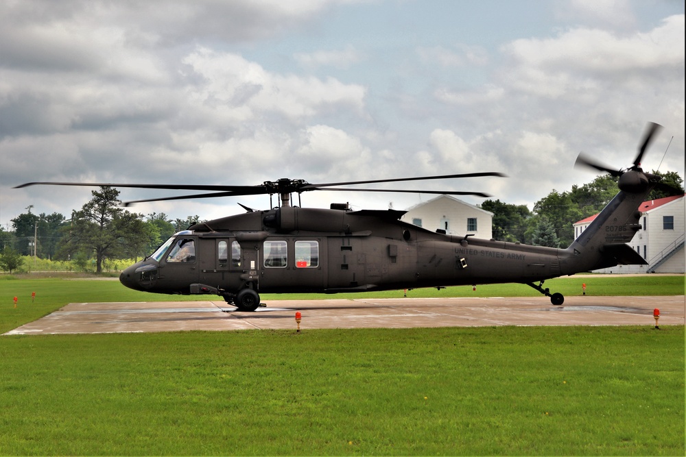 Wisconsin National Guard UH-60 Black Hawk training operations at Fort McCoy