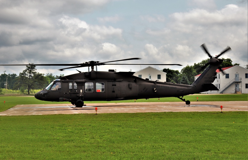 Wisconsin National Guard UH-60 Black Hawk training operations at Fort McCoy