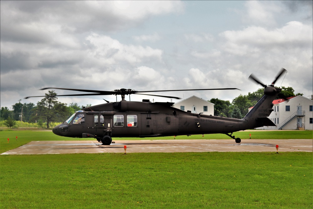 Wisconsin National Guard UH-60 Black Hawk training operations at Fort McCoy