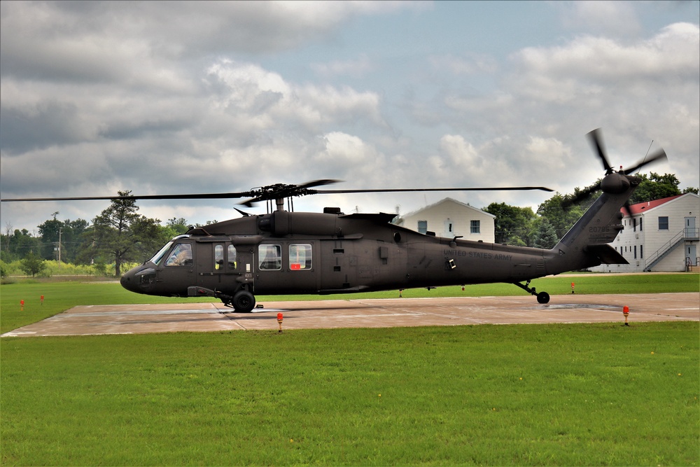 Wisconsin National Guard UH-60 Black Hawk training operations at Fort McCoy