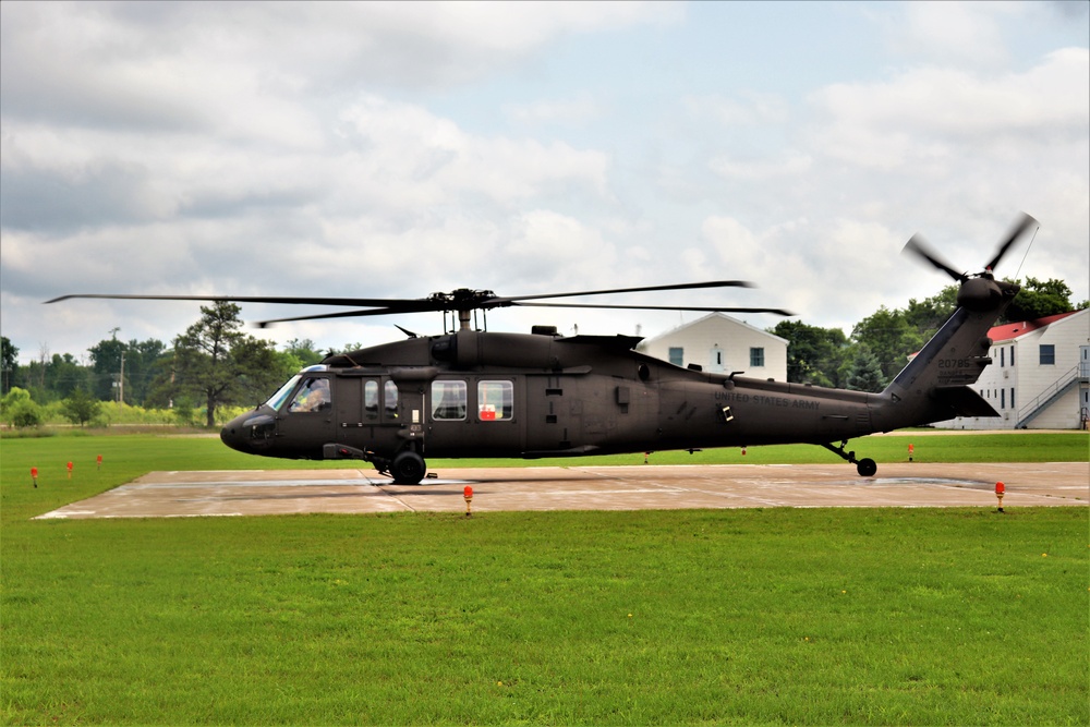 Wisconsin National Guard UH-60 Black Hawk training operations at Fort McCoy