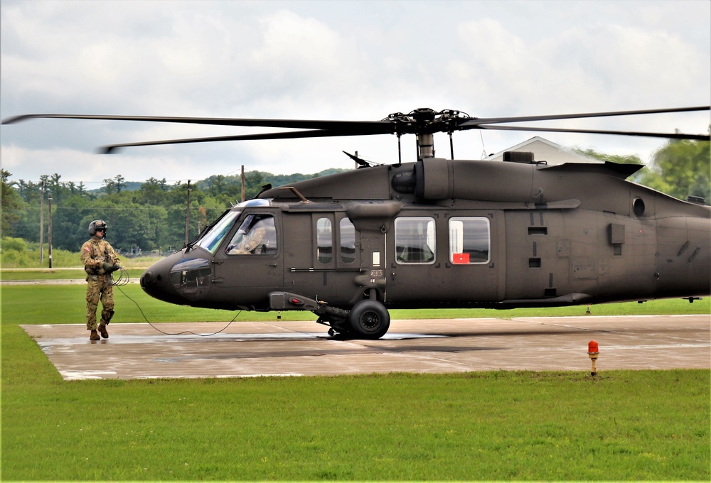 Wisconsin National Guard UH-60 Black Hawk training operations at Fort McCoy