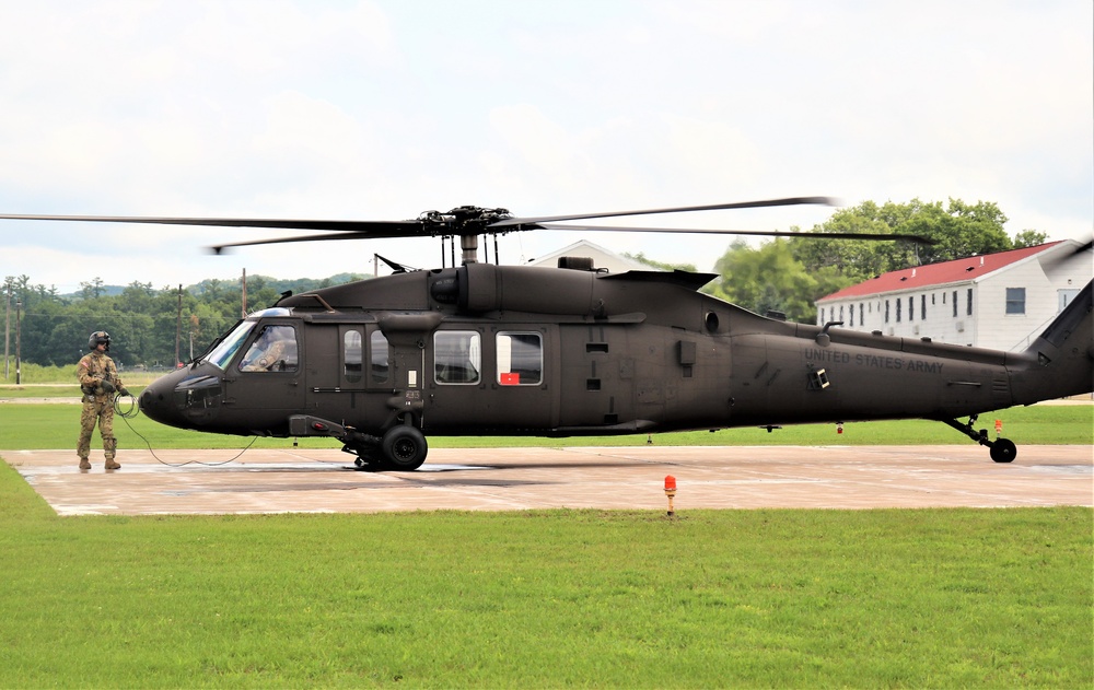 Wisconsin National Guard UH-60 Black Hawk training operations at Fort McCoy