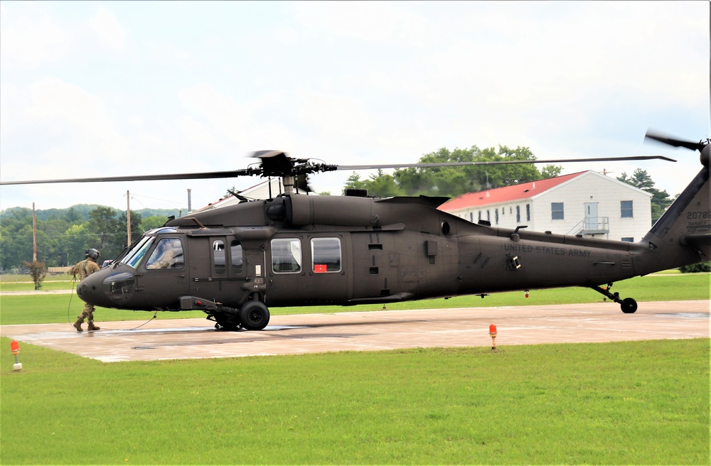 Wisconsin National Guard UH-60 Black Hawk training operations at Fort McCoy