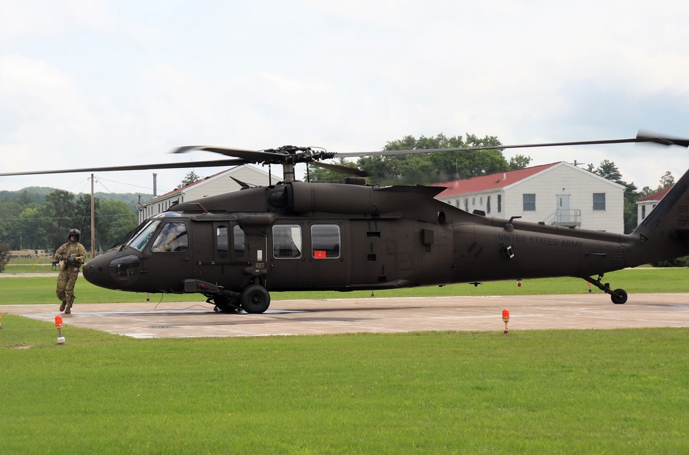 Wisconsin National Guard UH-60 Black Hawk training operations at Fort McCoy