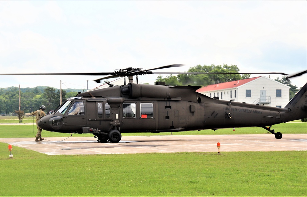 Wisconsin National Guard UH-60 Black Hawk training operations at Fort McCoy