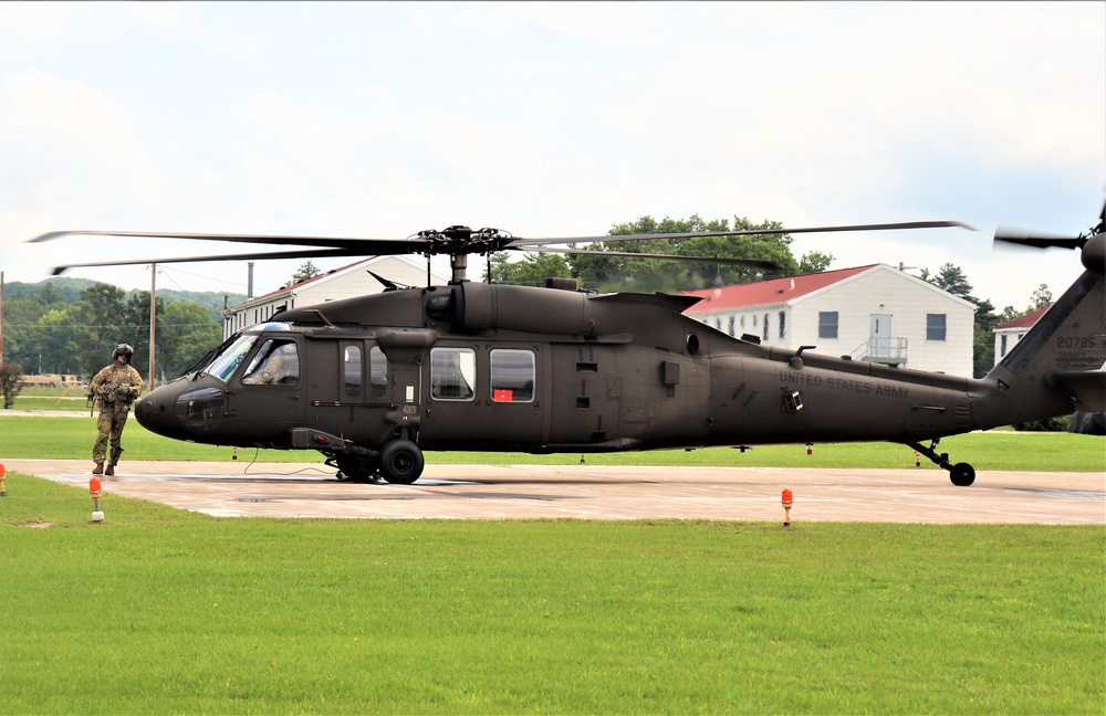 Wisconsin National Guard UH-60 Black Hawk training operations at Fort McCoy