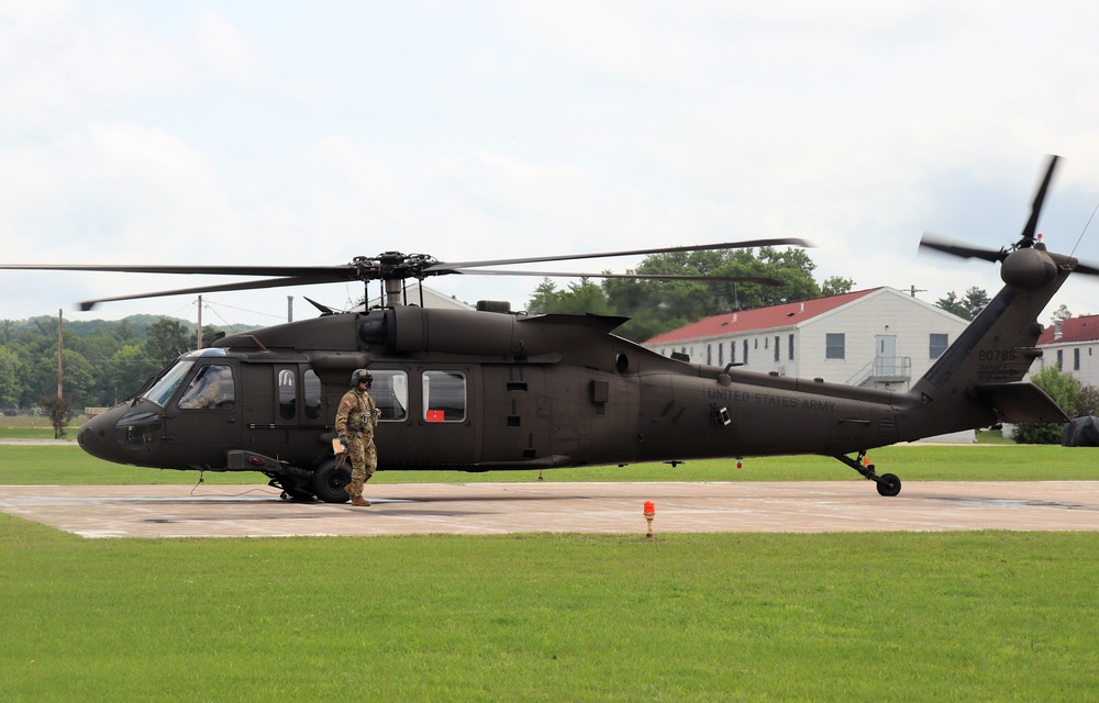 Wisconsin National Guard UH-60 Black Hawk training operations at Fort McCoy