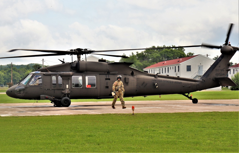 Wisconsin National Guard UH-60 Black Hawk training operations at Fort McCoy