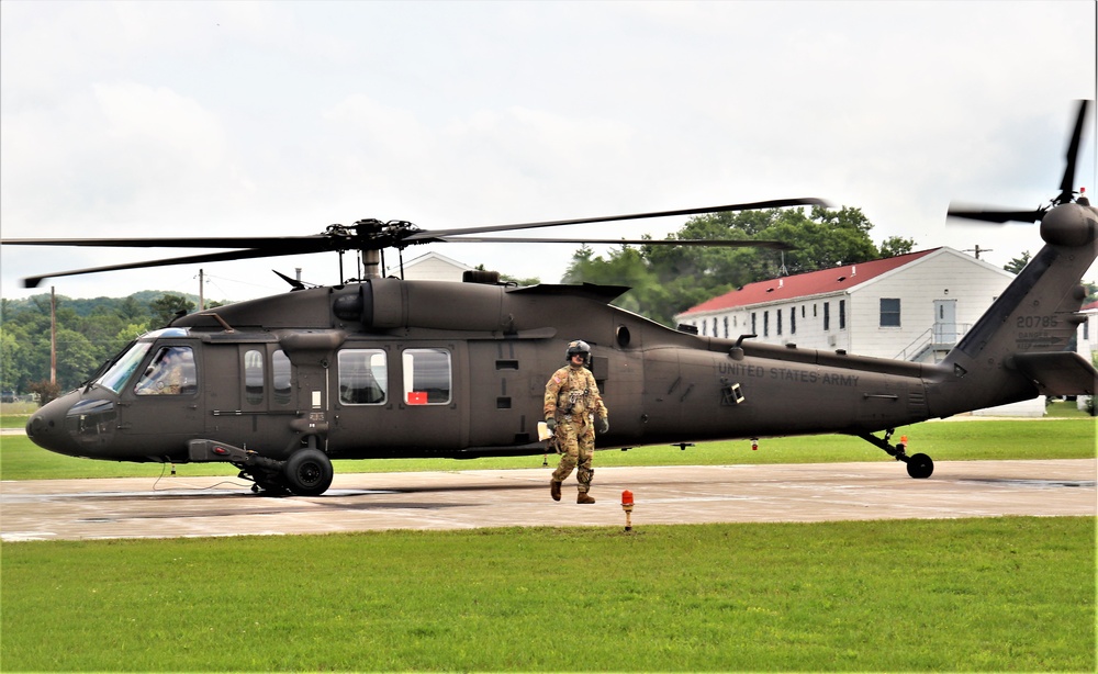 Wisconsin National Guard UH-60 Black Hawk training operations at Fort McCoy