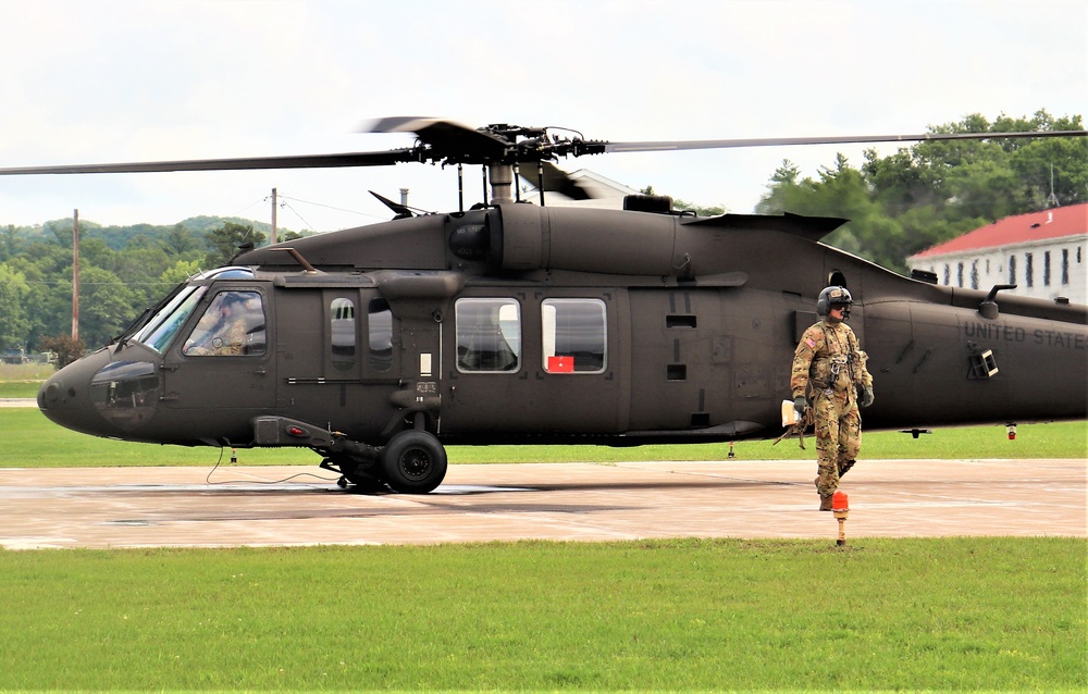 Wisconsin National Guard UH-60 Black Hawk training operations at Fort McCoy