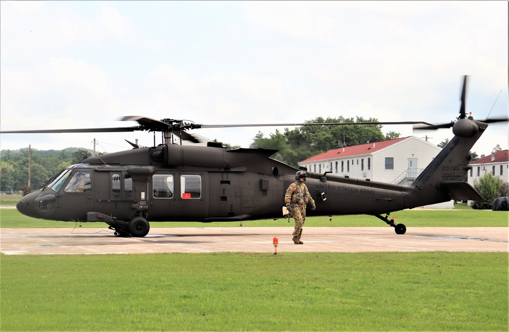 Wisconsin National Guard UH-60 Black Hawk training operations at Fort McCoy