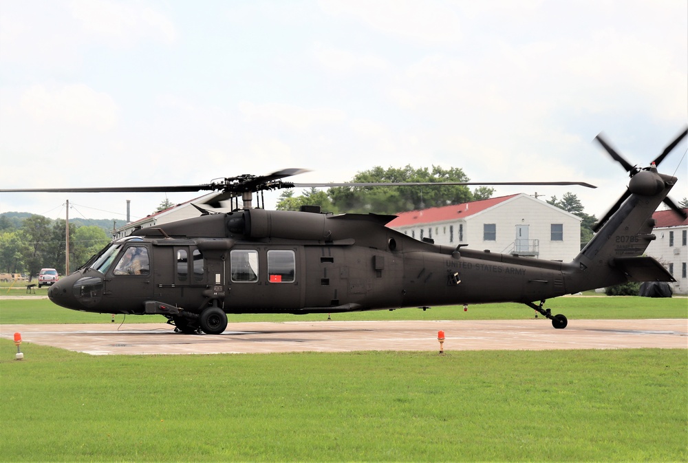 Wisconsin National Guard UH-60 Black Hawk training operations at Fort McCoy