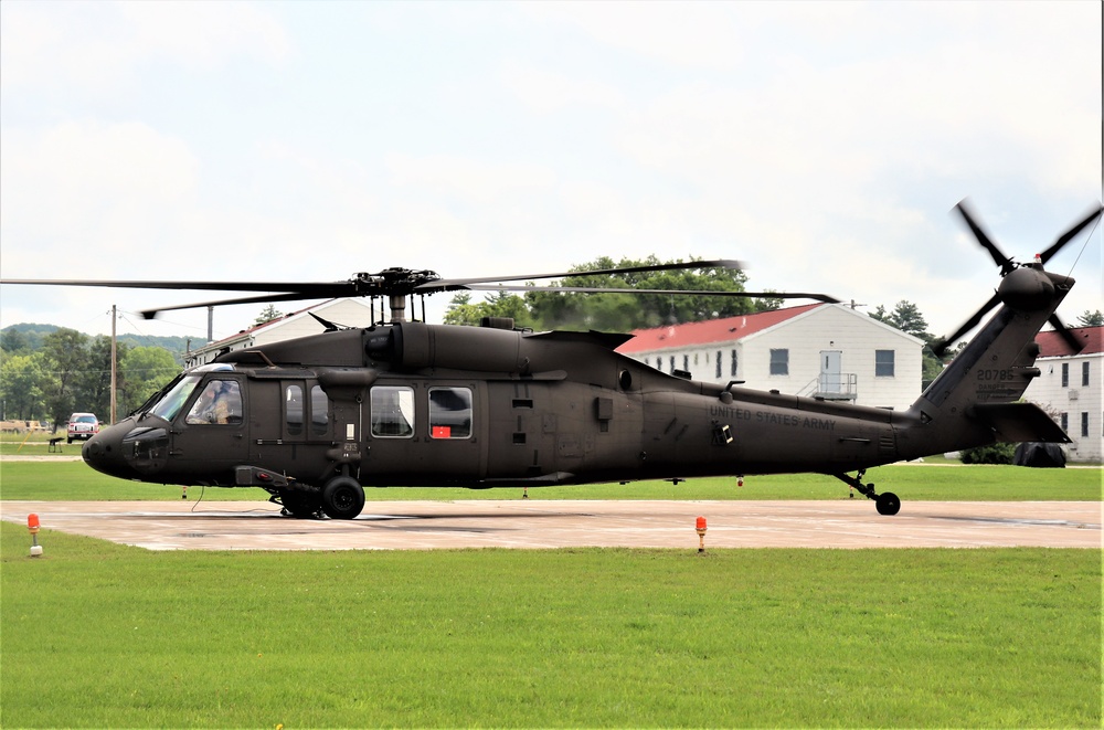 Wisconsin National Guard UH-60 Black Hawk training operations at Fort McCoy