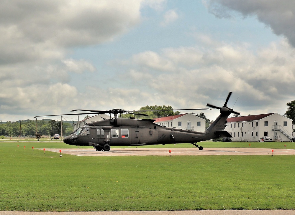 Wisconsin National Guard UH-60 Black Hawk training operations at Fort McCoy