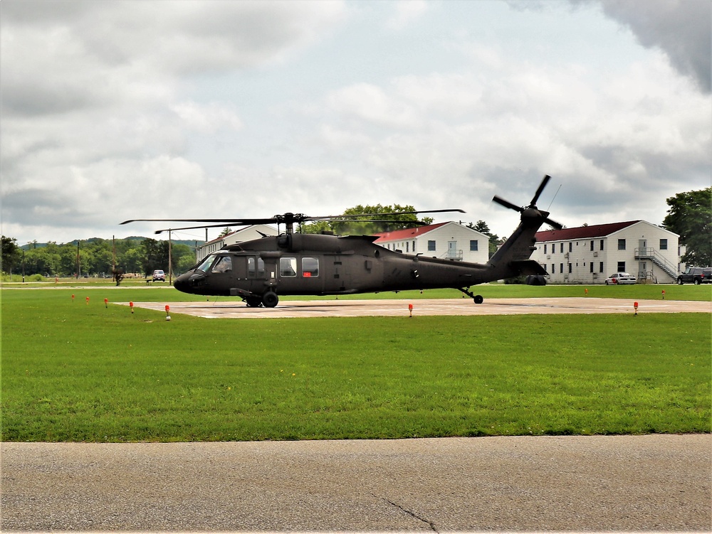 Wisconsin National Guard UH-60 Black Hawk training operations at Fort McCoy