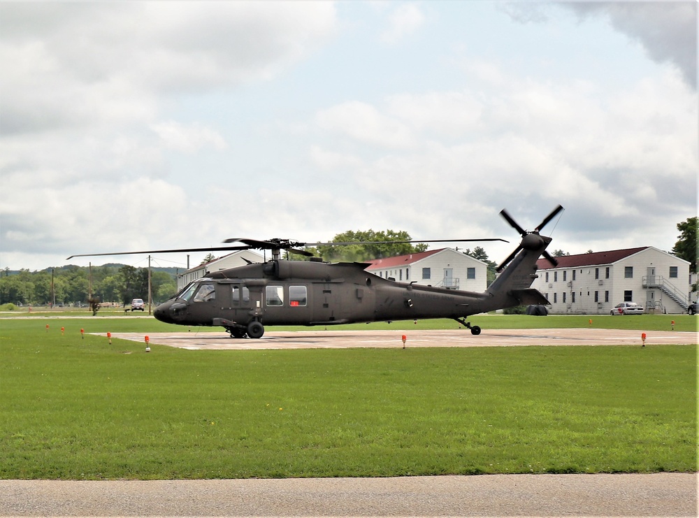 Wisconsin National Guard UH-60 Black Hawk training operations at Fort McCoy