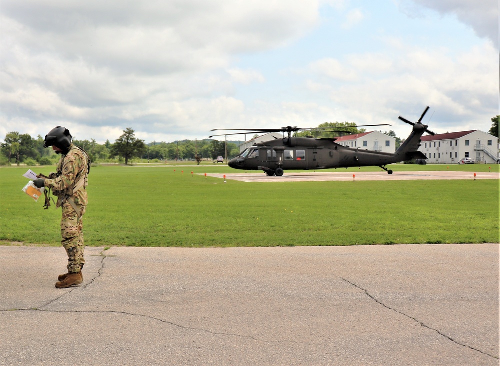 Wisconsin National Guard UH-60 Black Hawk training operations at Fort McCoy