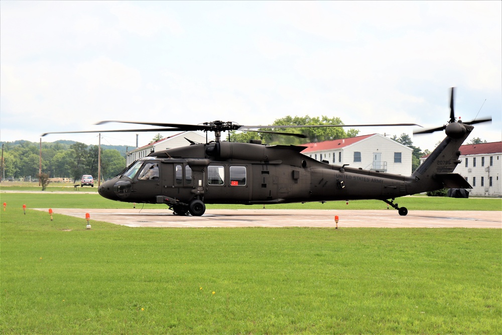 Wisconsin National Guard UH-60 Black Hawk training operations at Fort McCoy