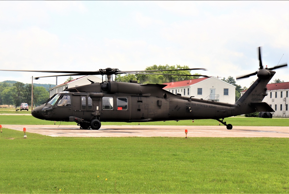 Wisconsin National Guard UH-60 Black Hawk training operations at Fort McCoy