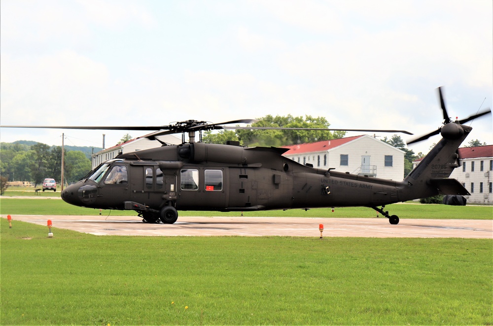 Wisconsin National Guard UH-60 Black Hawk training operations at Fort McCoy