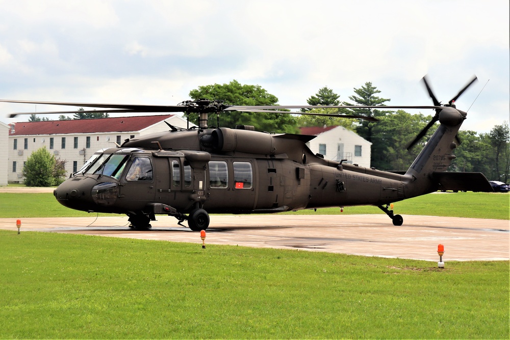 Wisconsin National Guard UH-60 Black Hawk training operations at Fort McCoy