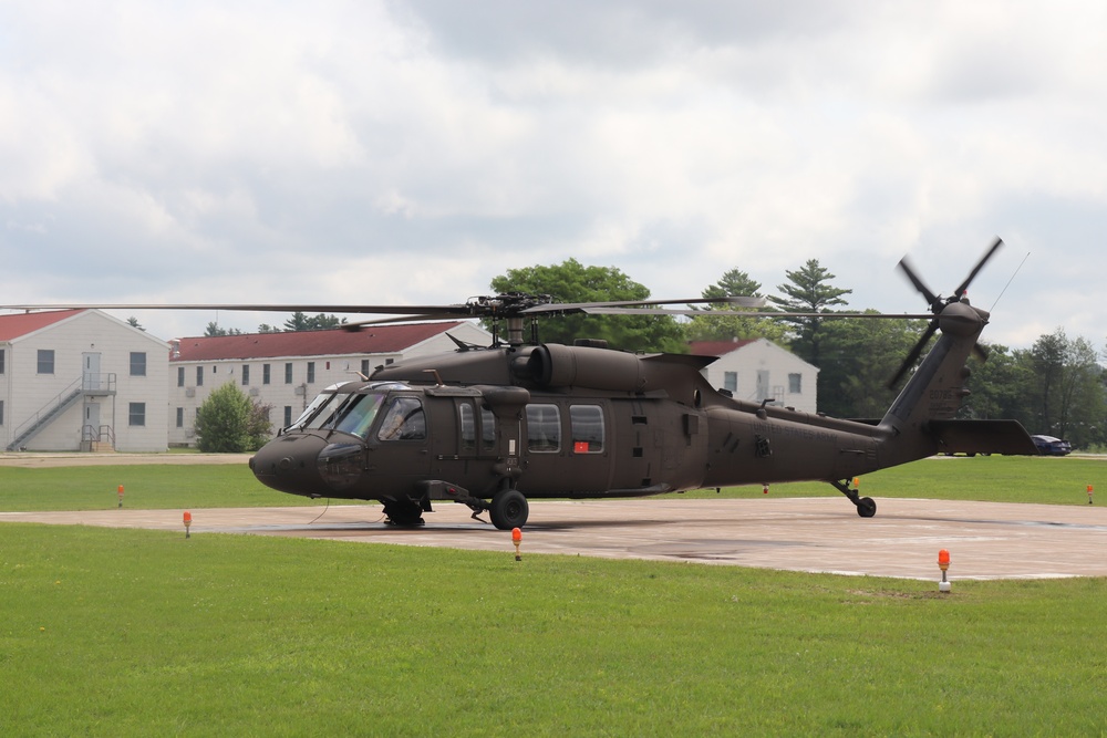 Wisconsin National Guard UH-60 Black Hawk training operations at Fort McCoy