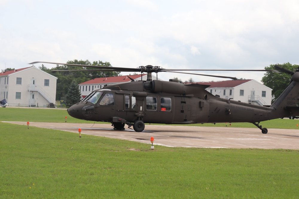 Wisconsin National Guard UH-60 Black Hawk training operations at Fort McCoy