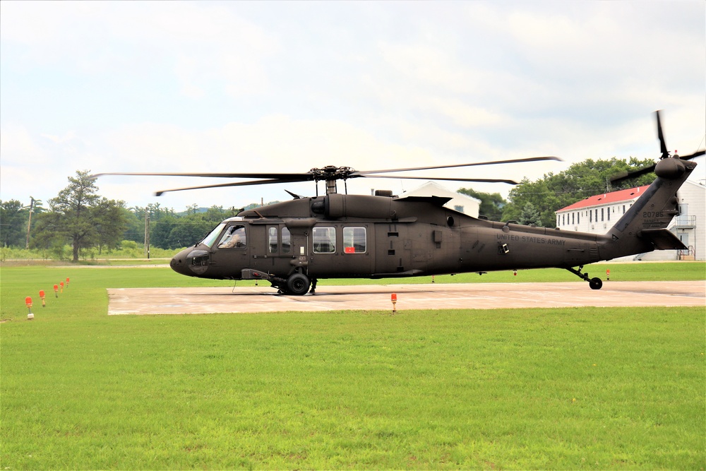 Wisconsin National Guard UH-60 Black Hawk training operations at Fort McCoy