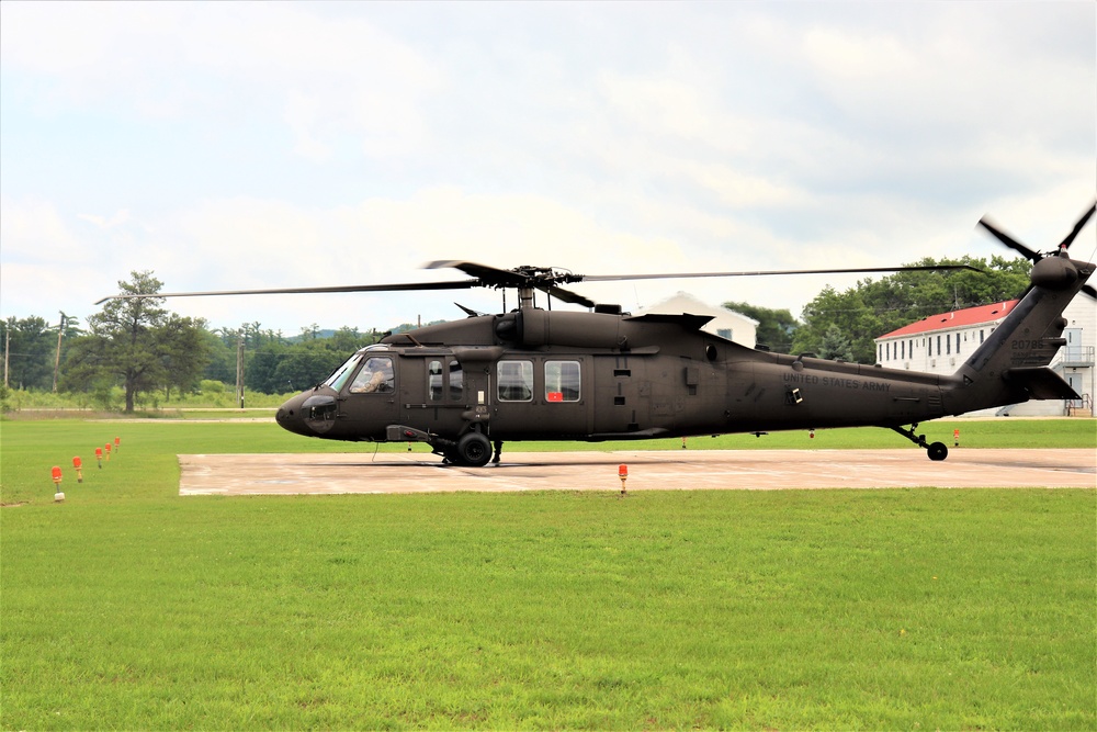 Wisconsin National Guard UH-60 Black Hawk training operations at Fort McCoy