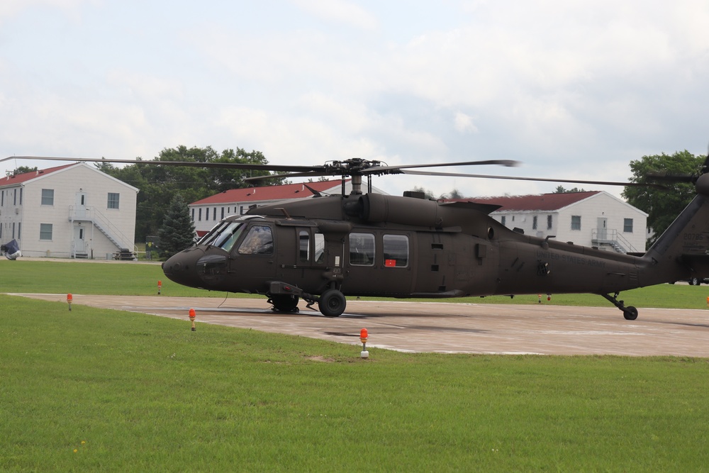 Wisconsin National Guard UH-60 Black Hawk training operations at Fort McCoy