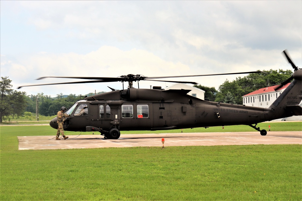 Wisconsin National Guard UH-60 Black Hawk training operations at Fort McCoy