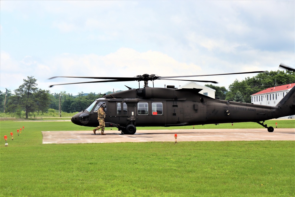 Wisconsin National Guard UH-60 Black Hawk training operations at Fort McCoy