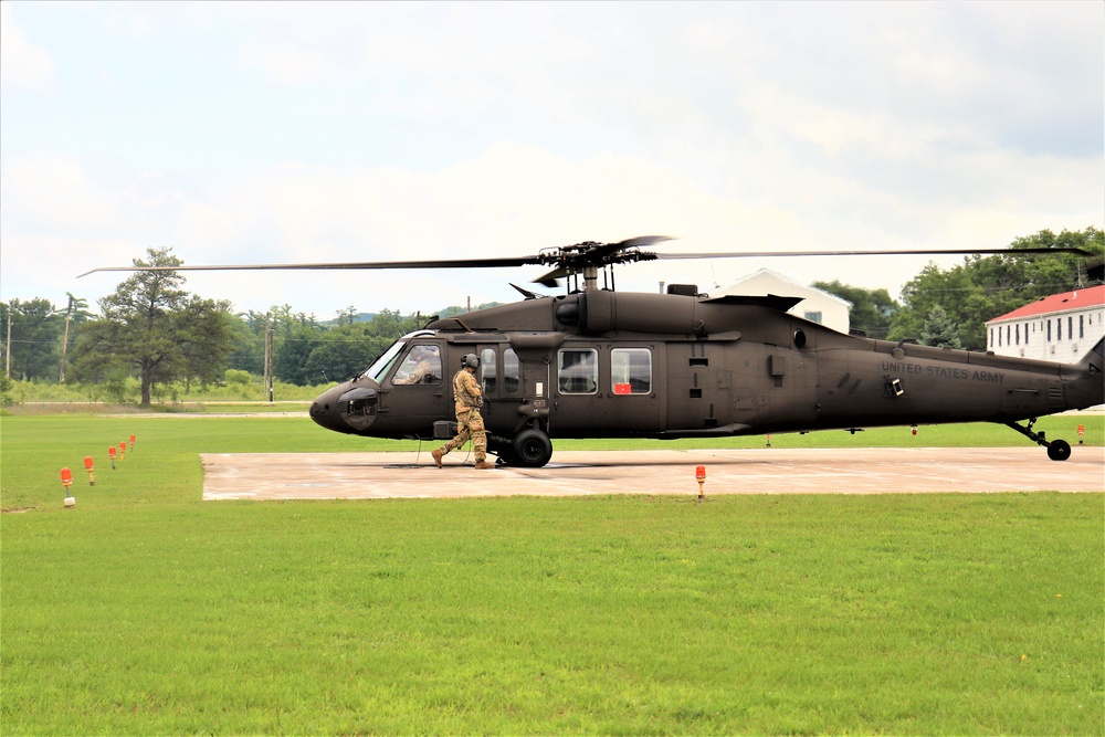 Wisconsin National Guard UH-60 Black Hawk training operations at Fort McCoy