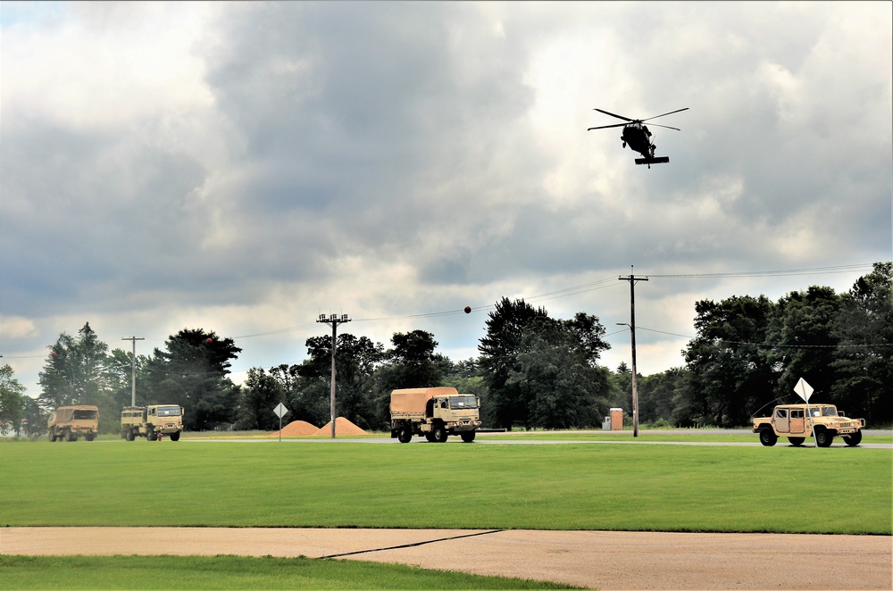 Wisconsin National Guard UH-60 Black Hawk training operations at Fort McCoy