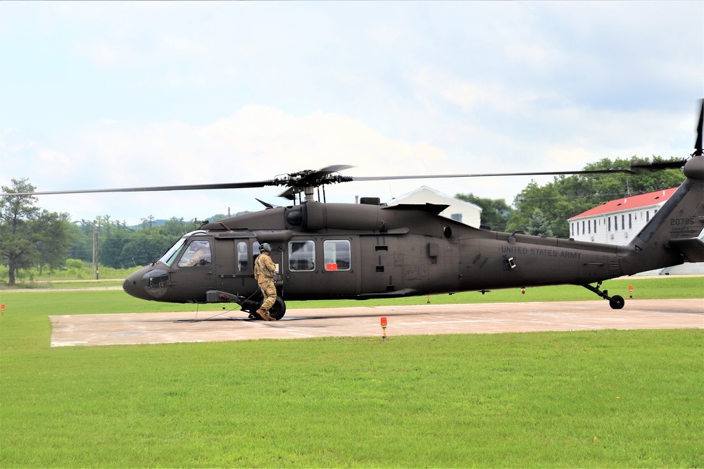 Wisconsin National Guard UH-60 Black Hawk training operations at Fort McCoy