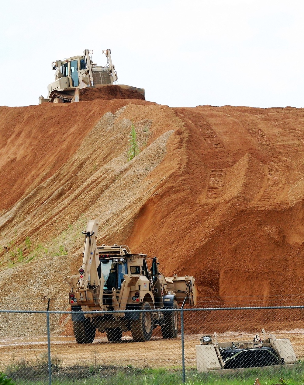 950th Engineer Company Soldiers work on troop project at Fort McCoy