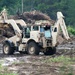 950th Engineer Company Soldiers work on troop project at Fort McCoy