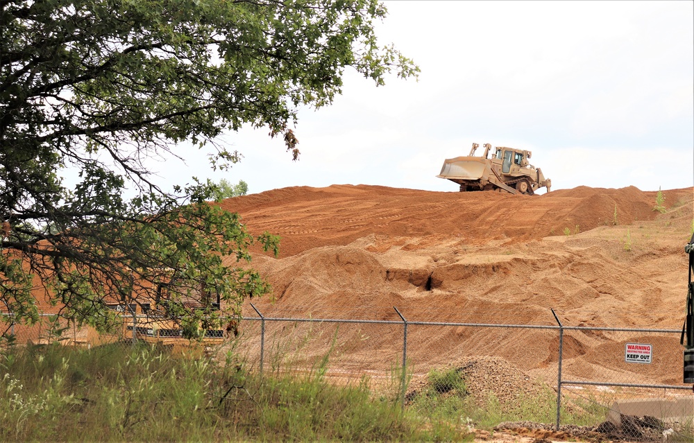 950th Engineer Company Soldiers work on troop project at Fort McCoy